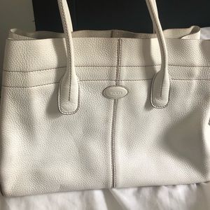 Authentic Tod’s white D-bag tote